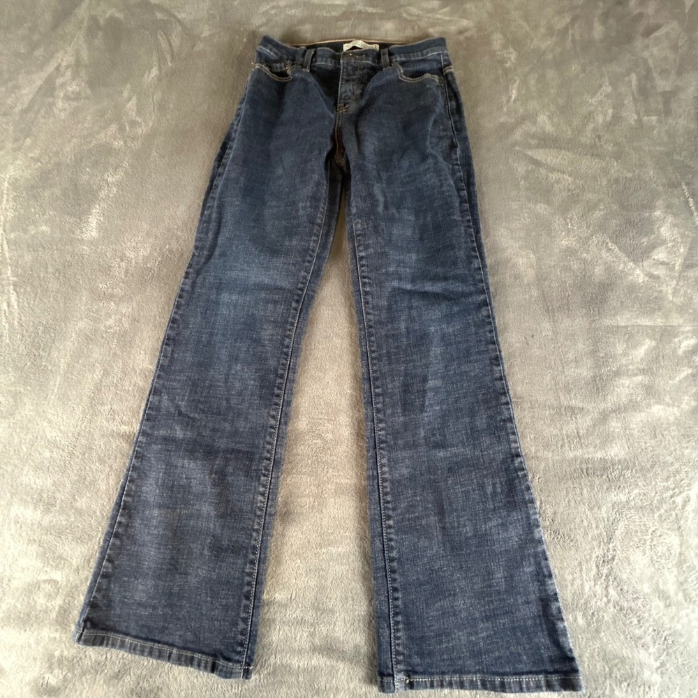 Levis‎ 512 Perfectly Slimming Boot Cut Jeans Dark Wash Blue Womens 6 Short